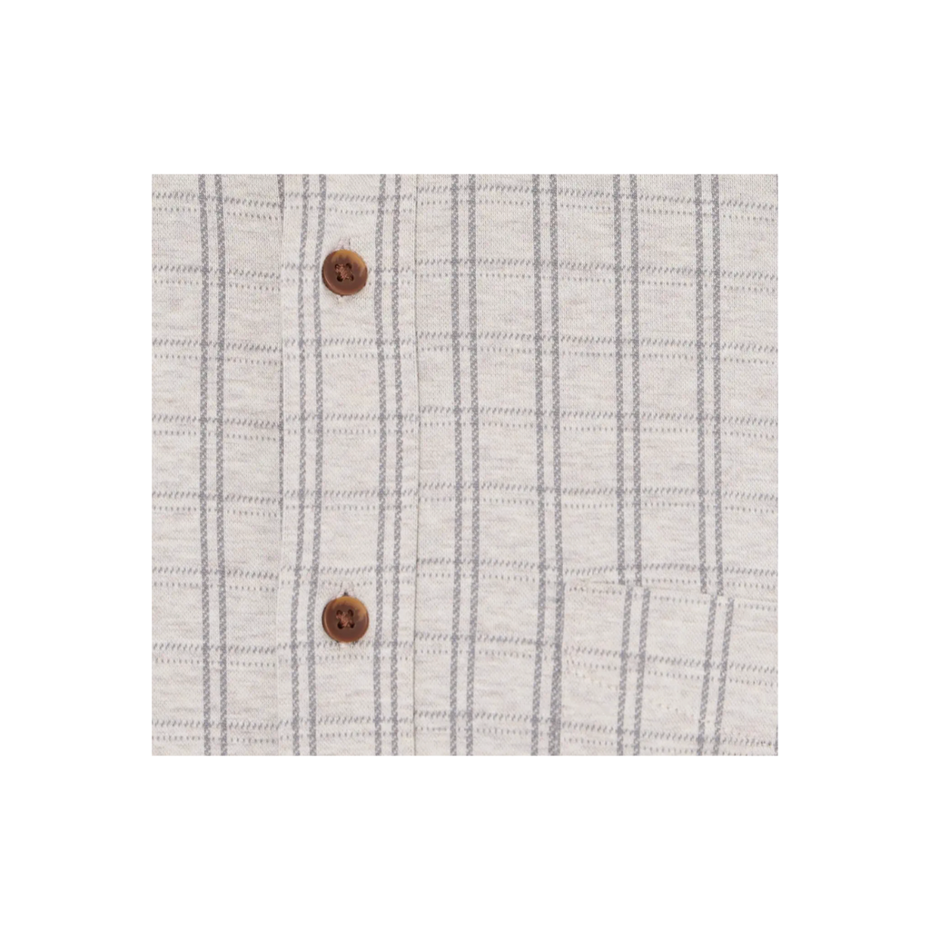 Coastline Knit Shirt - Sand Isle Check