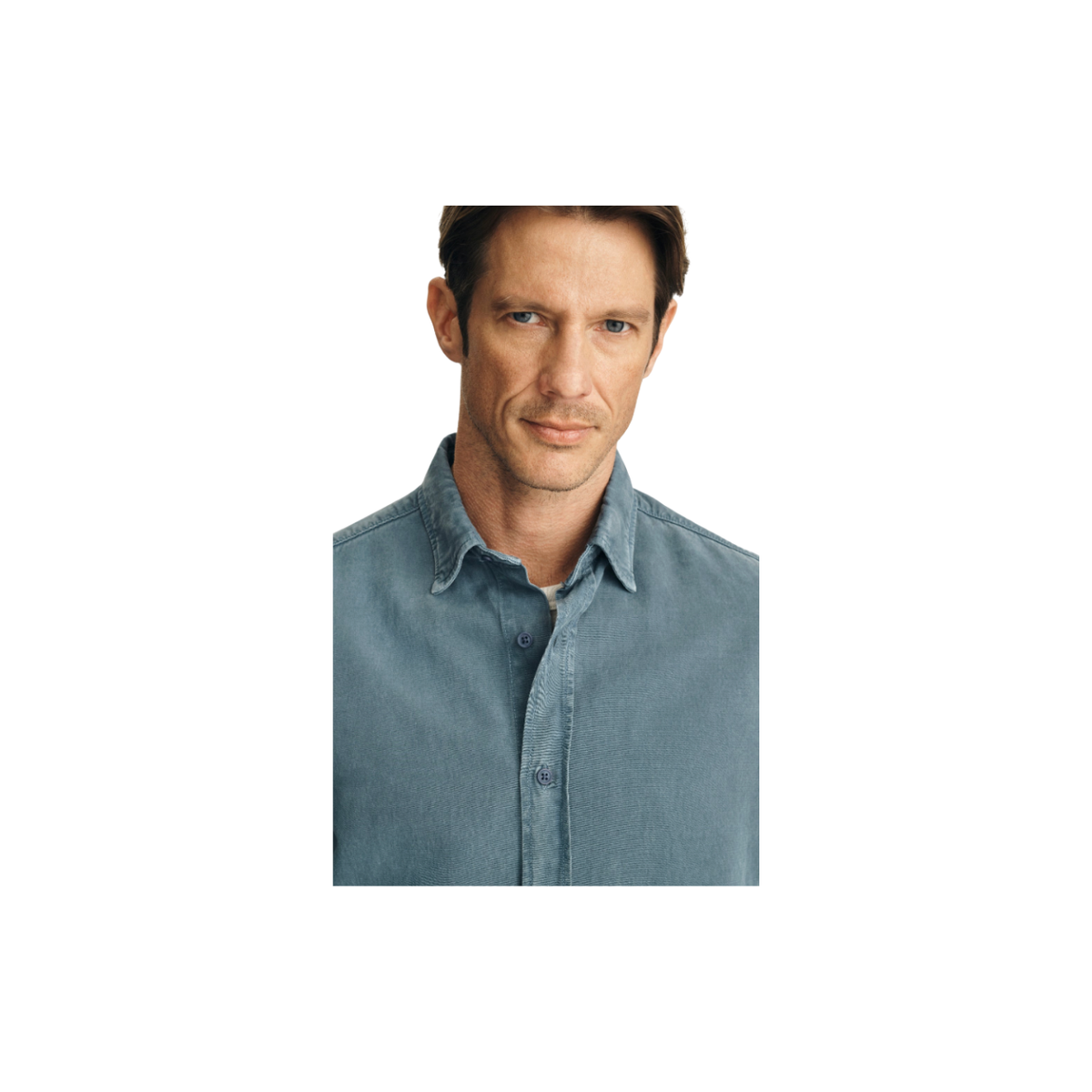 Tencel Blend Shirt - Blue Mirage