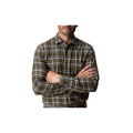 LS Cotton Flannel Sport Shirt - Iverson Plaid - Dark Olive