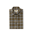 LS Cotton Flannel Sport Shirt - Iverson Plaid - Dark Olive
