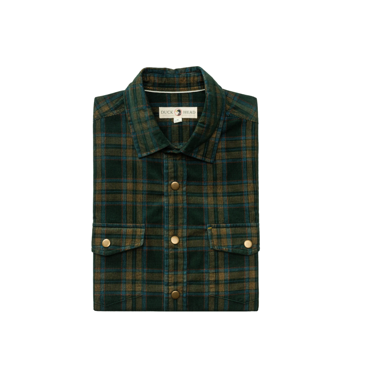 LS Corduroy Snap Shirt - Timberly Plaid - Pine Grove