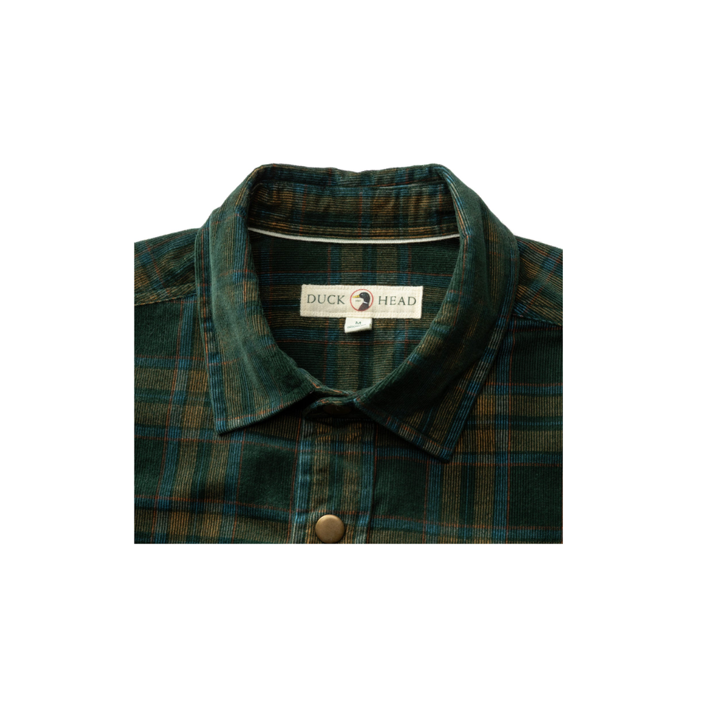 LS Corduroy Snap Shirt - Timberly Plaid - Pine Grove