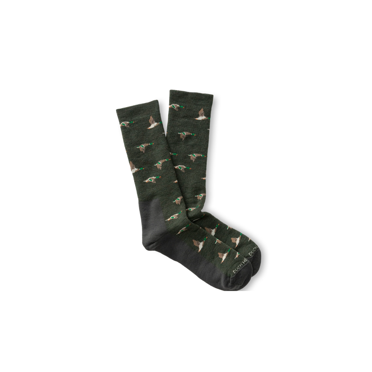 Mallard Merino Wool Sporting Sock - Dark Forest Green Heather