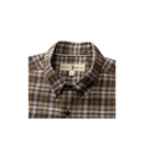 LS Cotton Flannel Sport Shirt - Merin Plaid - Crocodile Brown