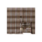 LS Cotton Flannel Sport Shirt - Merin Plaid - Crocodile Brown