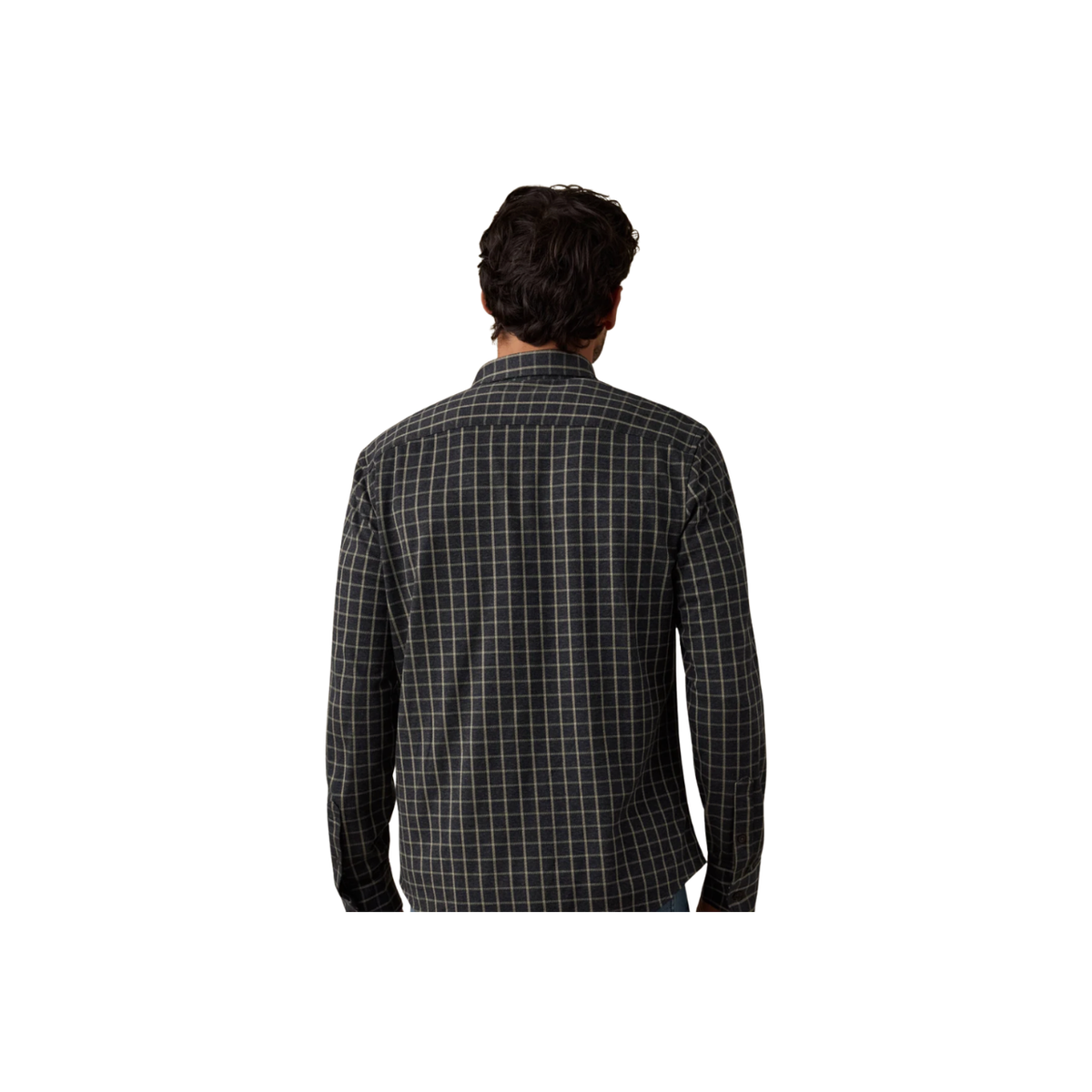 Coastline Knit Shirt - Charcoal Sage Check