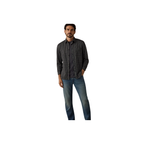 Coastline Knit Shirt - Charcoal Sage Check