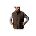 Waxed Duck Canvas Quilted Vest - Dark Oak