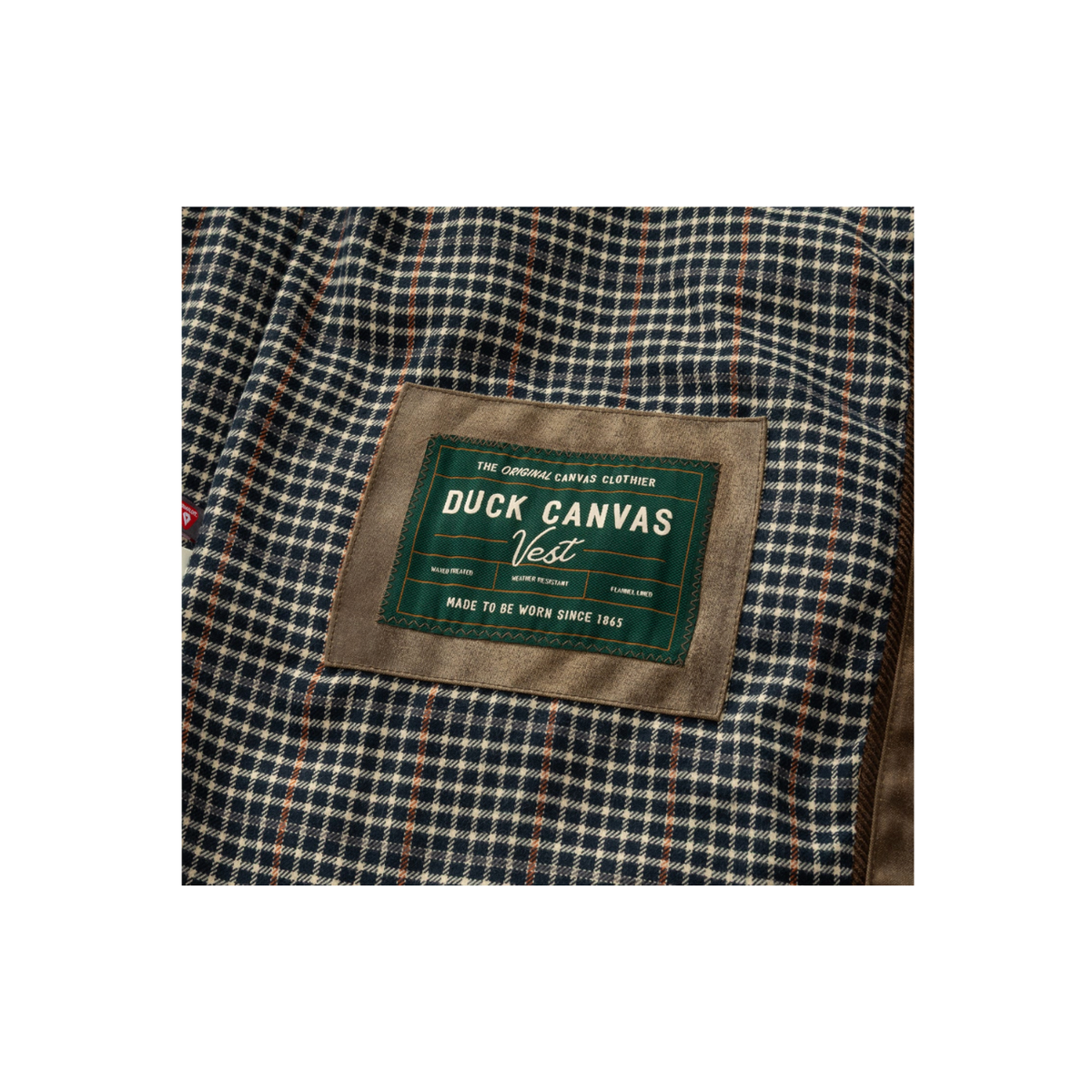 Waxed Duck Canvas Quilted Vest - Dark Oak