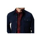 LS Cotton Canvas Work Shirt - Trailton Solid - Deep Navy