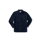 LS Cotton Canvas Work Shirt - Trailton Solid - Deep Navy