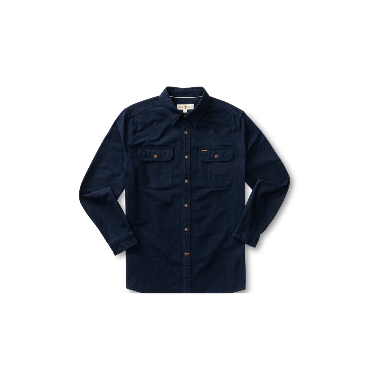 LS Cotton Canvas Work Shirt - Trailton Solid - Deep Navy