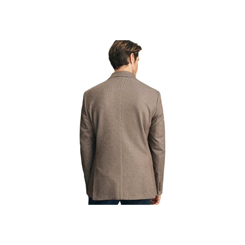 Matteo Honeycomb Blazer - Brown