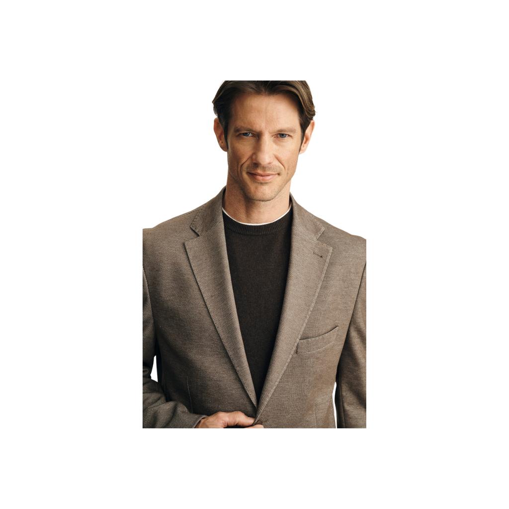 Matteo Honeycomb Blazer - Brown
