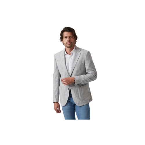 Matteo Checked Blazer - Grey Melange