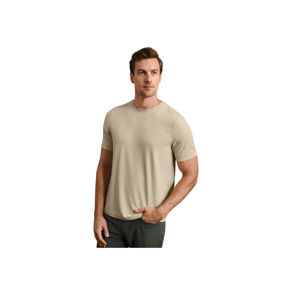 Waffle Tech Tee - Toasted Oat