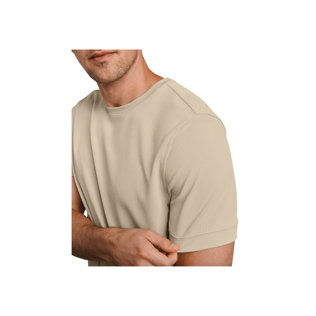 Waffle Tech Tee - Toasted Oat