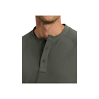 Waffle Tech Henley - Olive Shadow