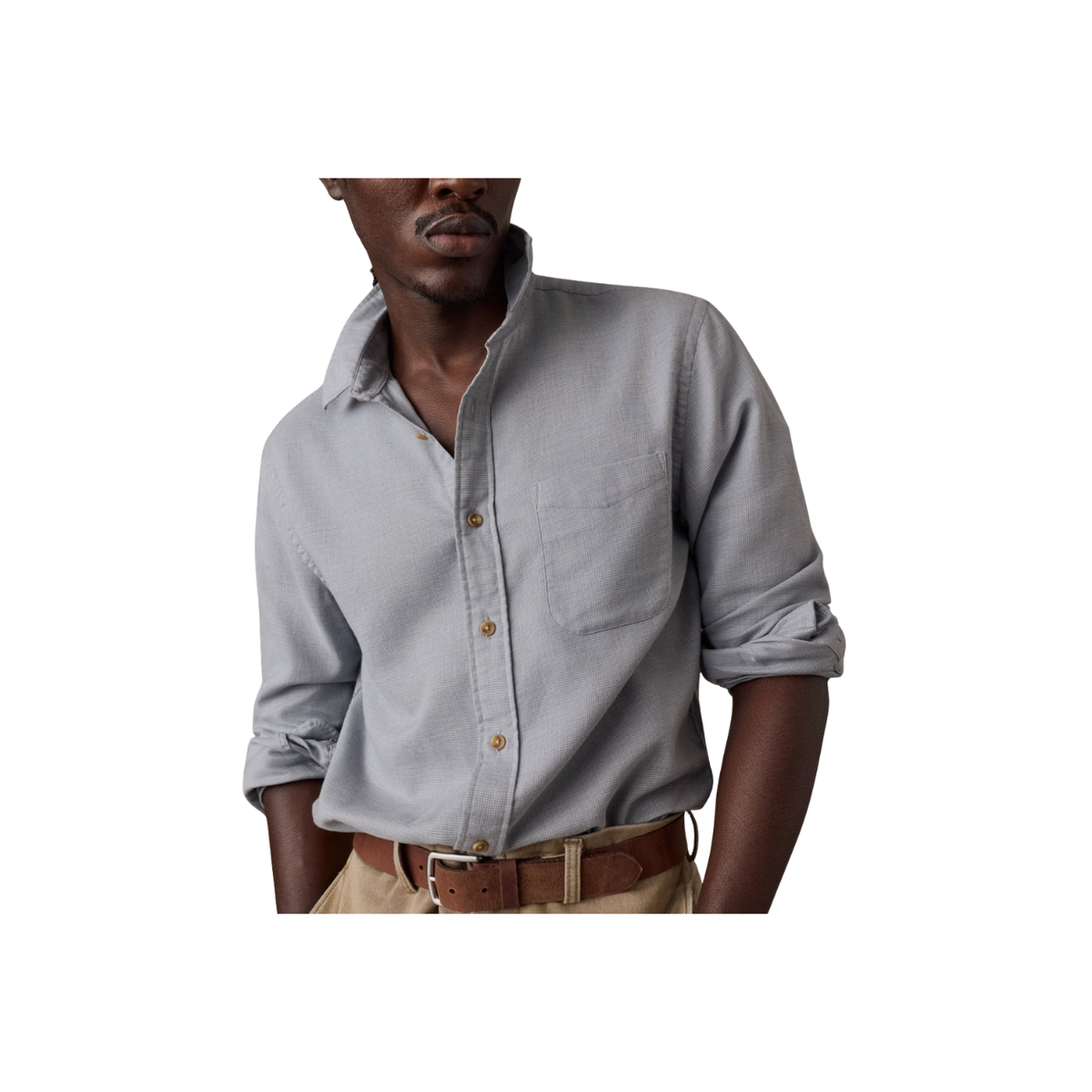 Timberline Brushed Twill Shirt - Mineral Grey