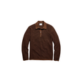 LS Step Jacquard Sweater Polo - Brown Multi