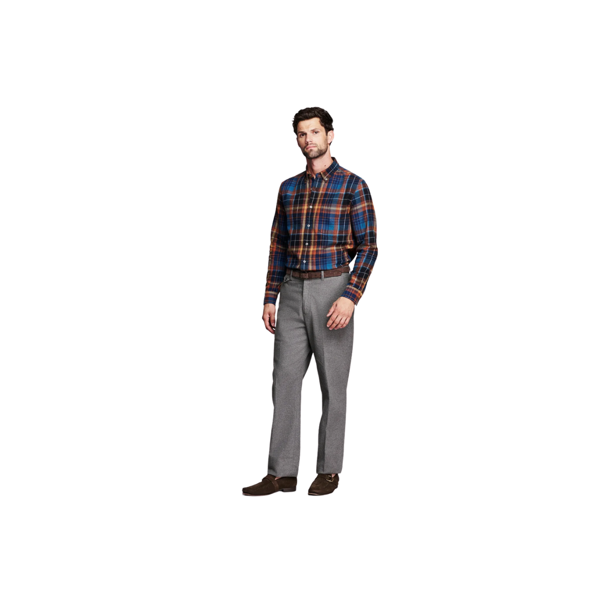Micro Block Plaid Tuscumbia Shirt - Multi