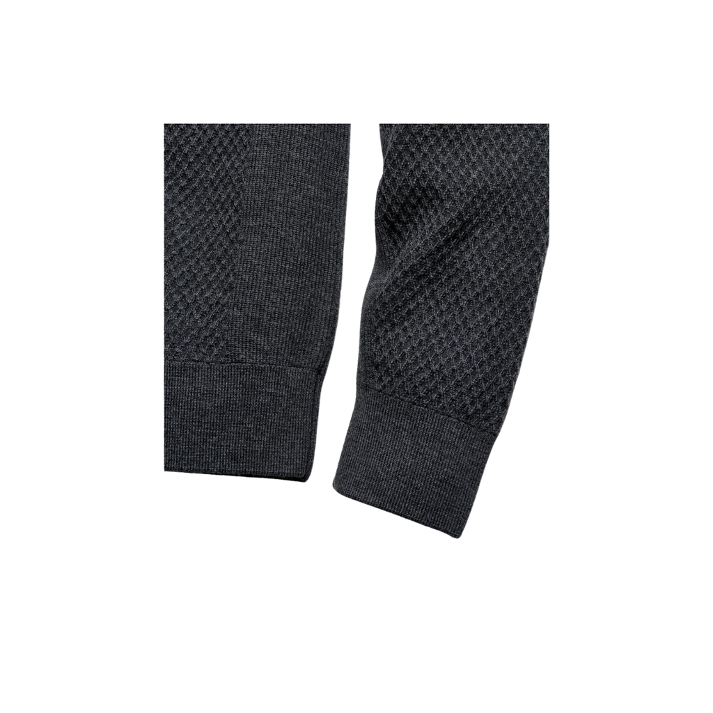 Honeycomb Half Zip - Asphalt Heather