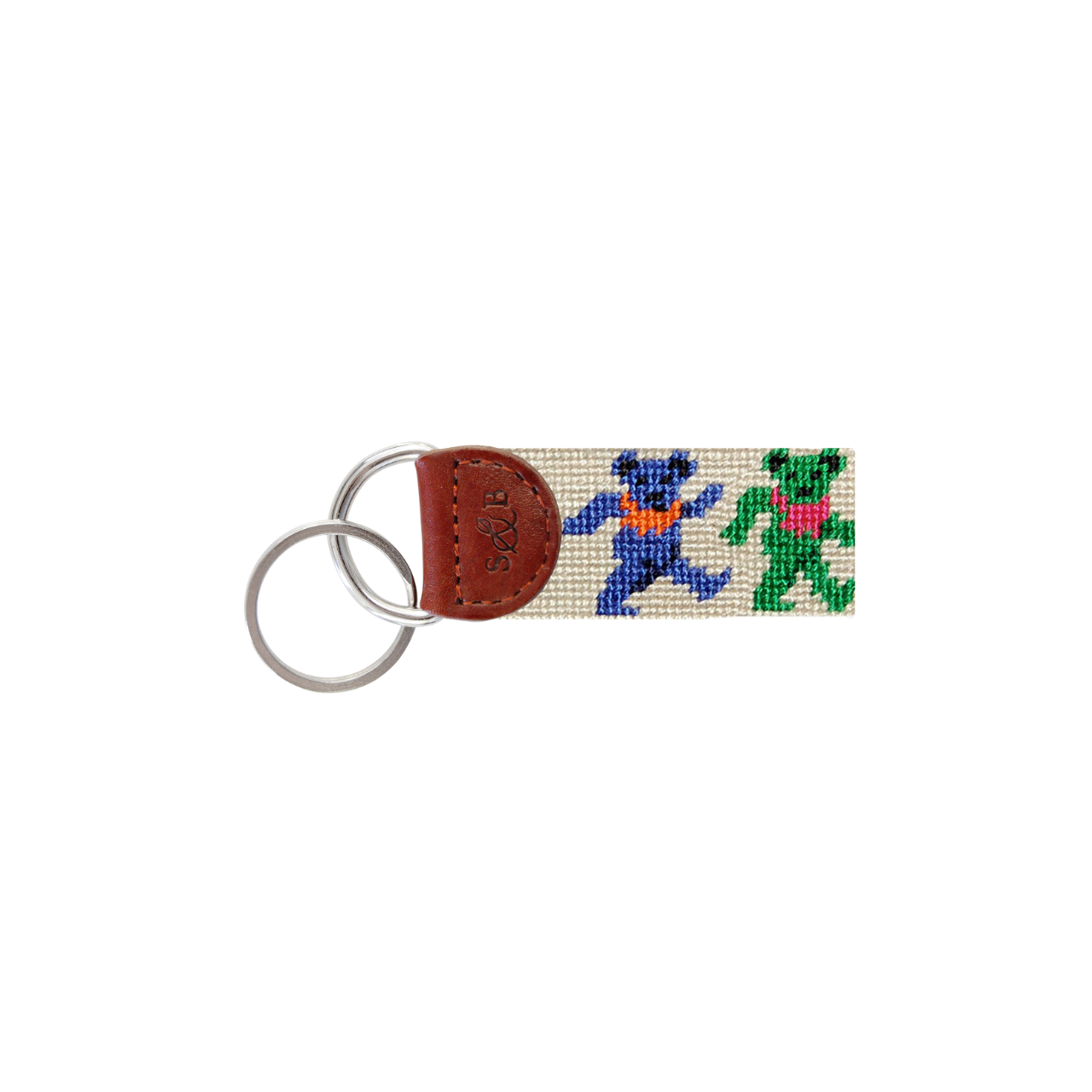Dancing Bears Key Fob - Oatmeal