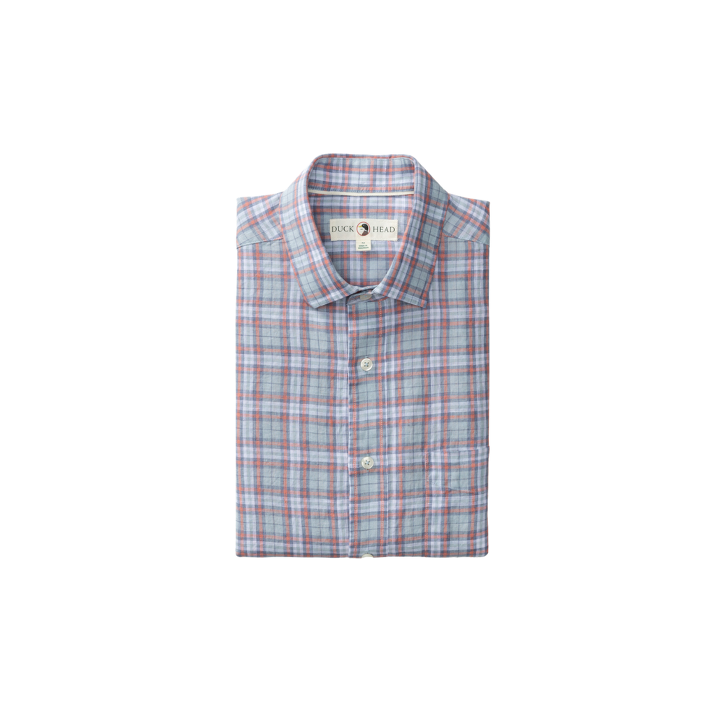 Linen Poplin Sport Shirt - Piers Plaid