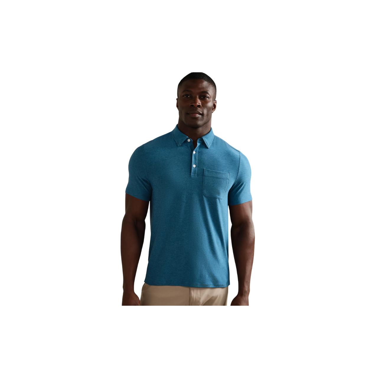 WFH Polo - Ash Blue Heather