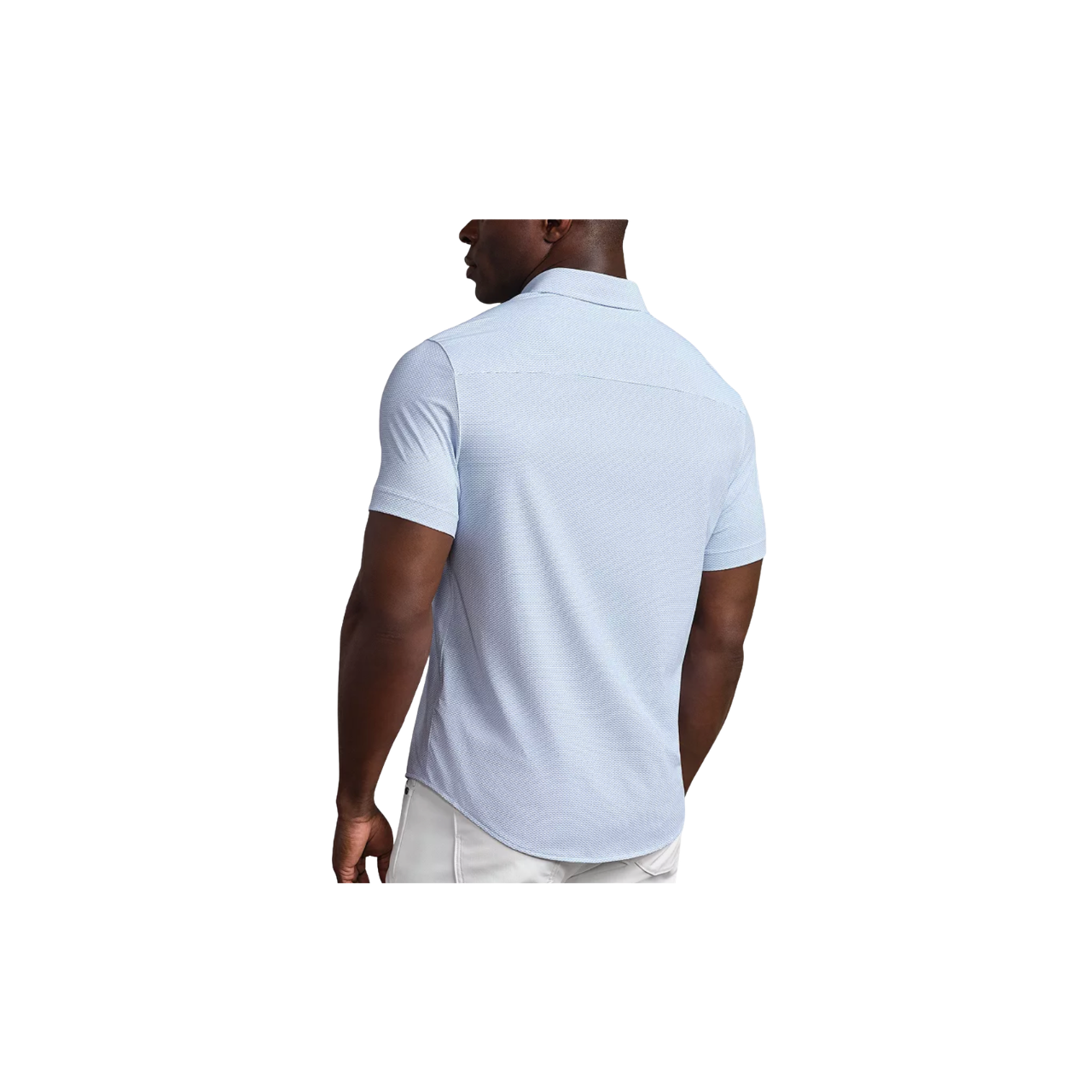 Commuter SS Shirt - Light Blue Wave Geo