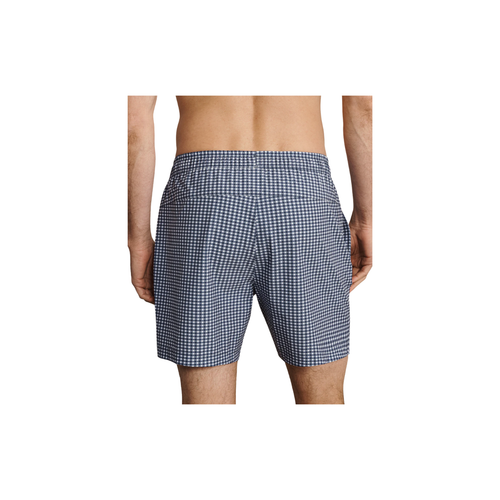 5.5" R&R Trunk - Lined - Navy Gingham