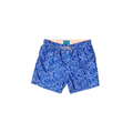 Cyclist Liner Swim Trunks - Abstract Fish Navy