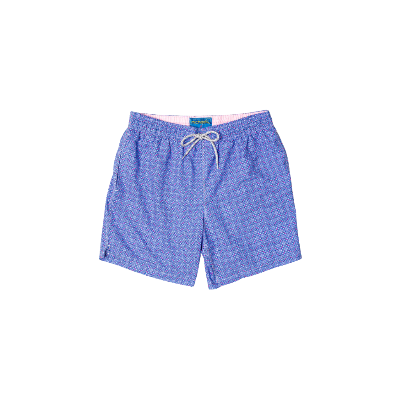 Mesh Liner Swim Trunks - Tiles Purple