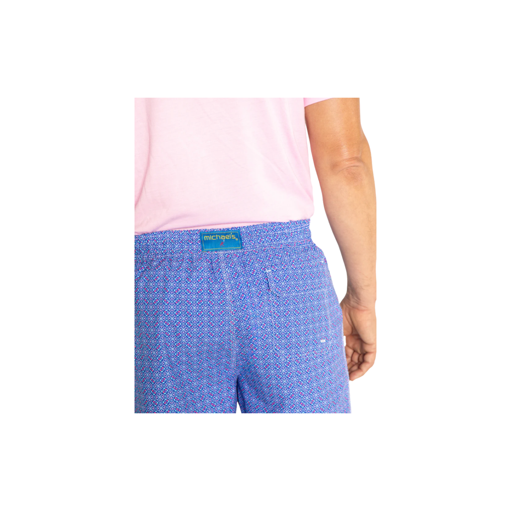 Mesh Liner Swim Trunks - Tiles Purple