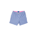 Mesh Liner Swim Trunks - Squares Navy
