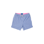 Mesh Liner Swim Trunks - Squares Navy