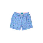 Mesh Liner Swim Trunks - Rainbow Seahorses