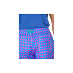 Gingham Swim Trunks - Royal/Coral