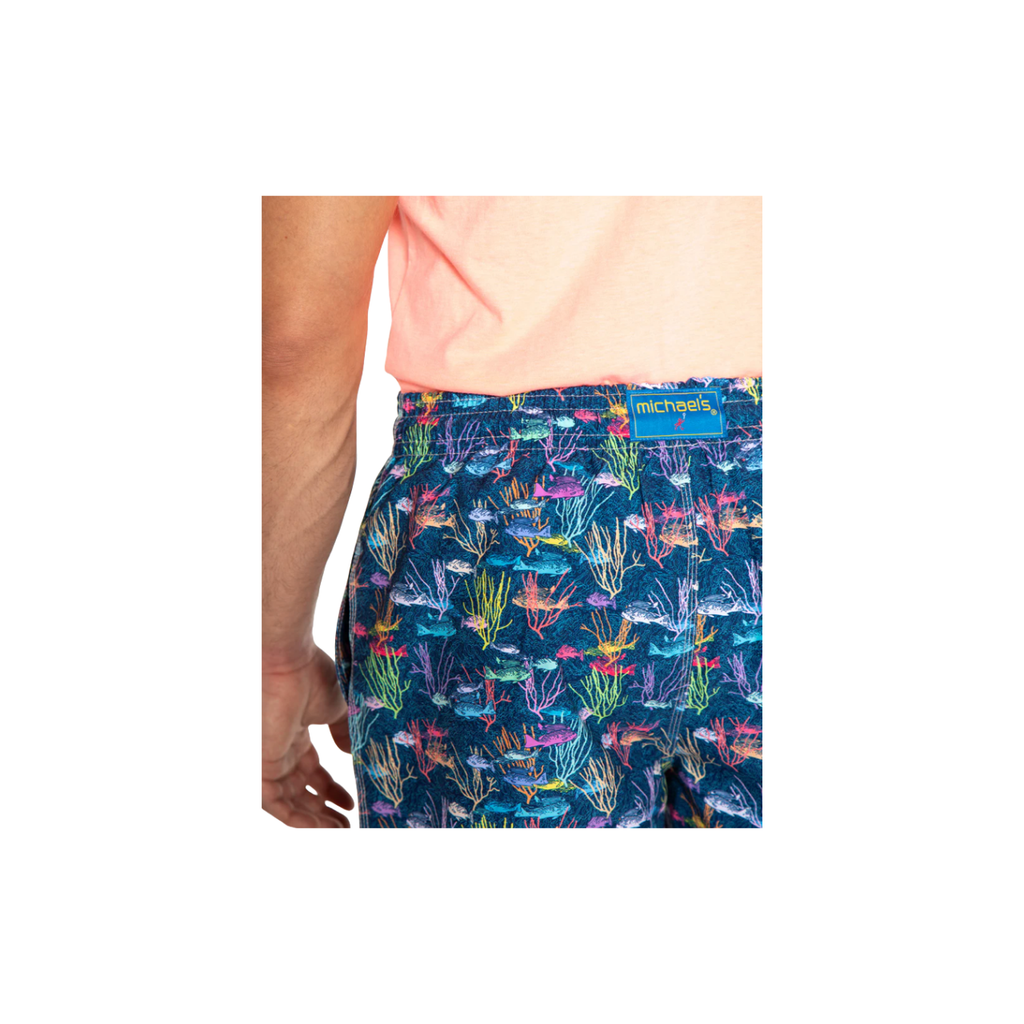 Mesh Liner Swim Trunks - School of Fish Navy