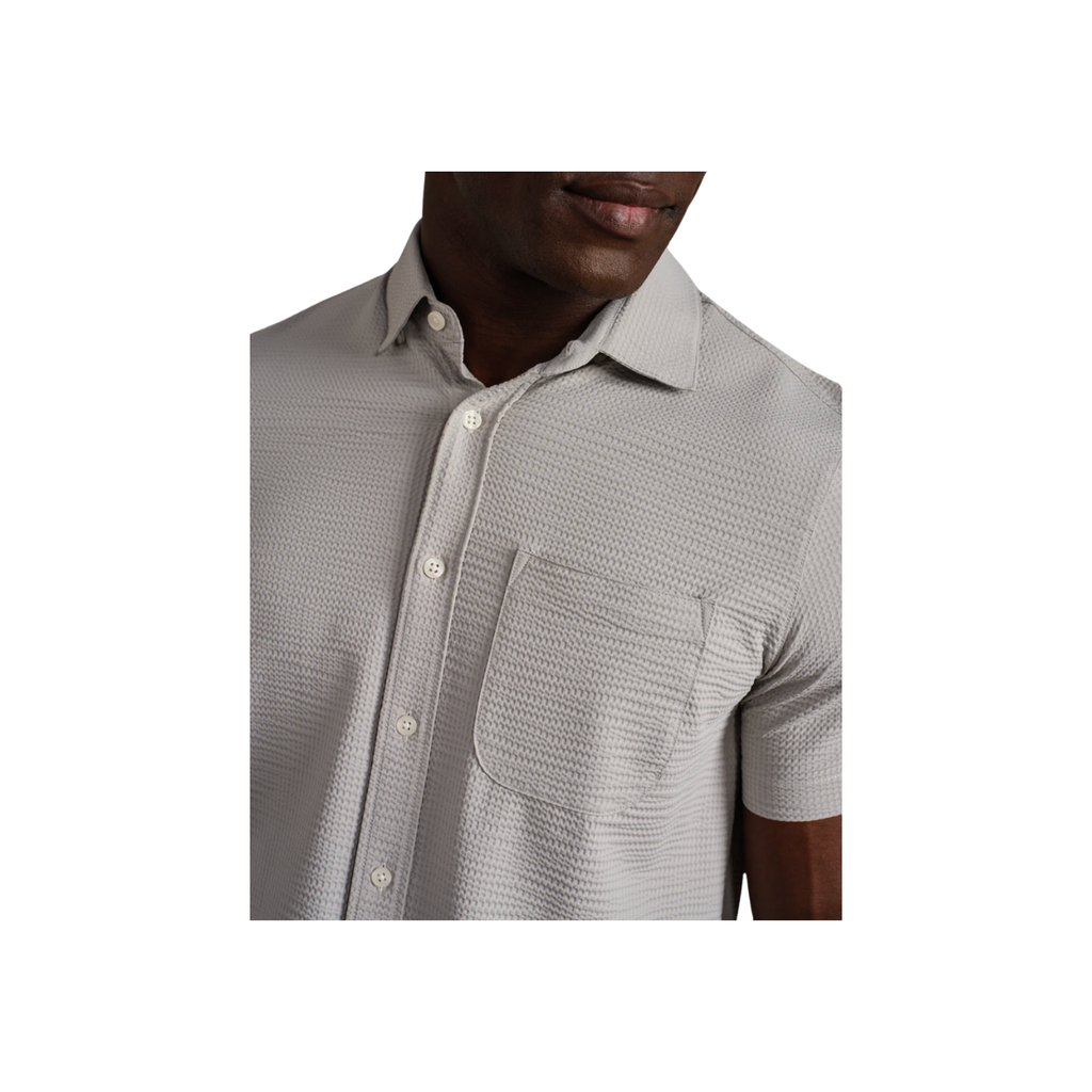 Commuter Seersucker SS Shirt - Light Teak Brown
