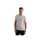 Fine Knit Sweater Polo - White Onyx