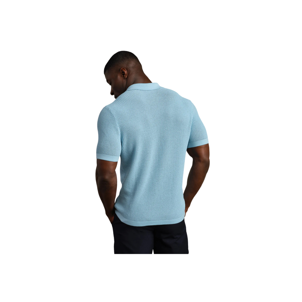 Coastal Johnny Collar Polo - Aquamarine