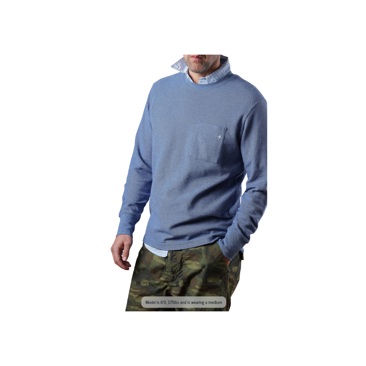 L/S Vintage Pique Crew
