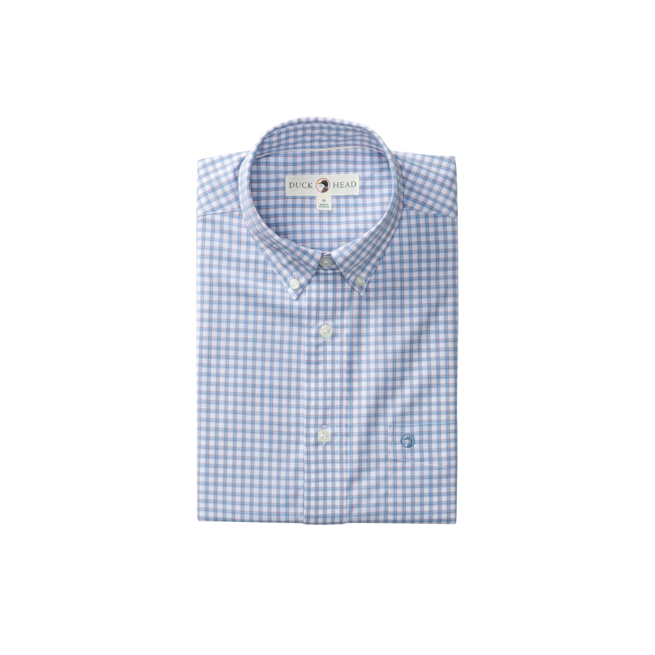 SS Performance Poplin Quinn Plaid - Serenity Blue