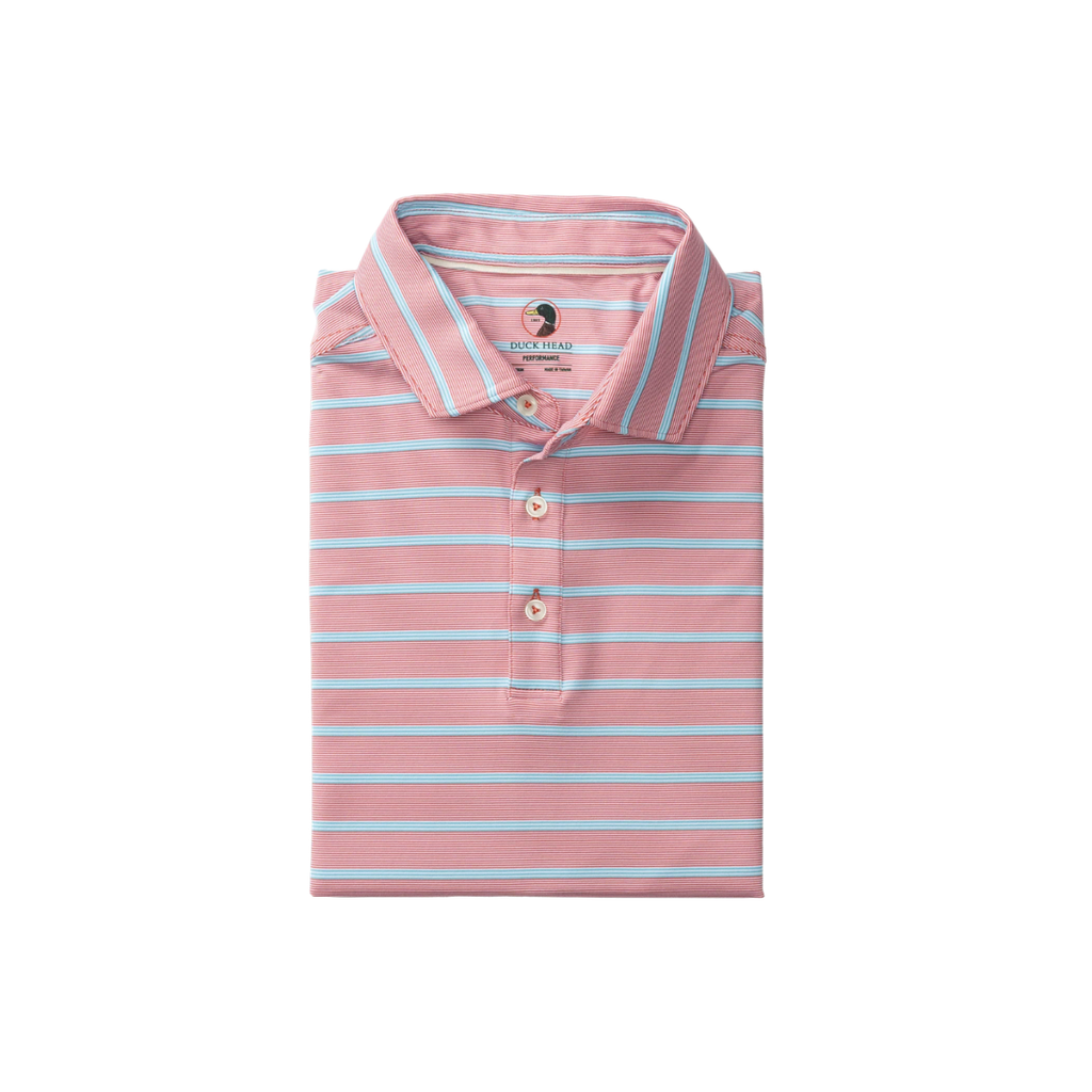 SS Long Drive Performance Polo - Eldred - Rosewood