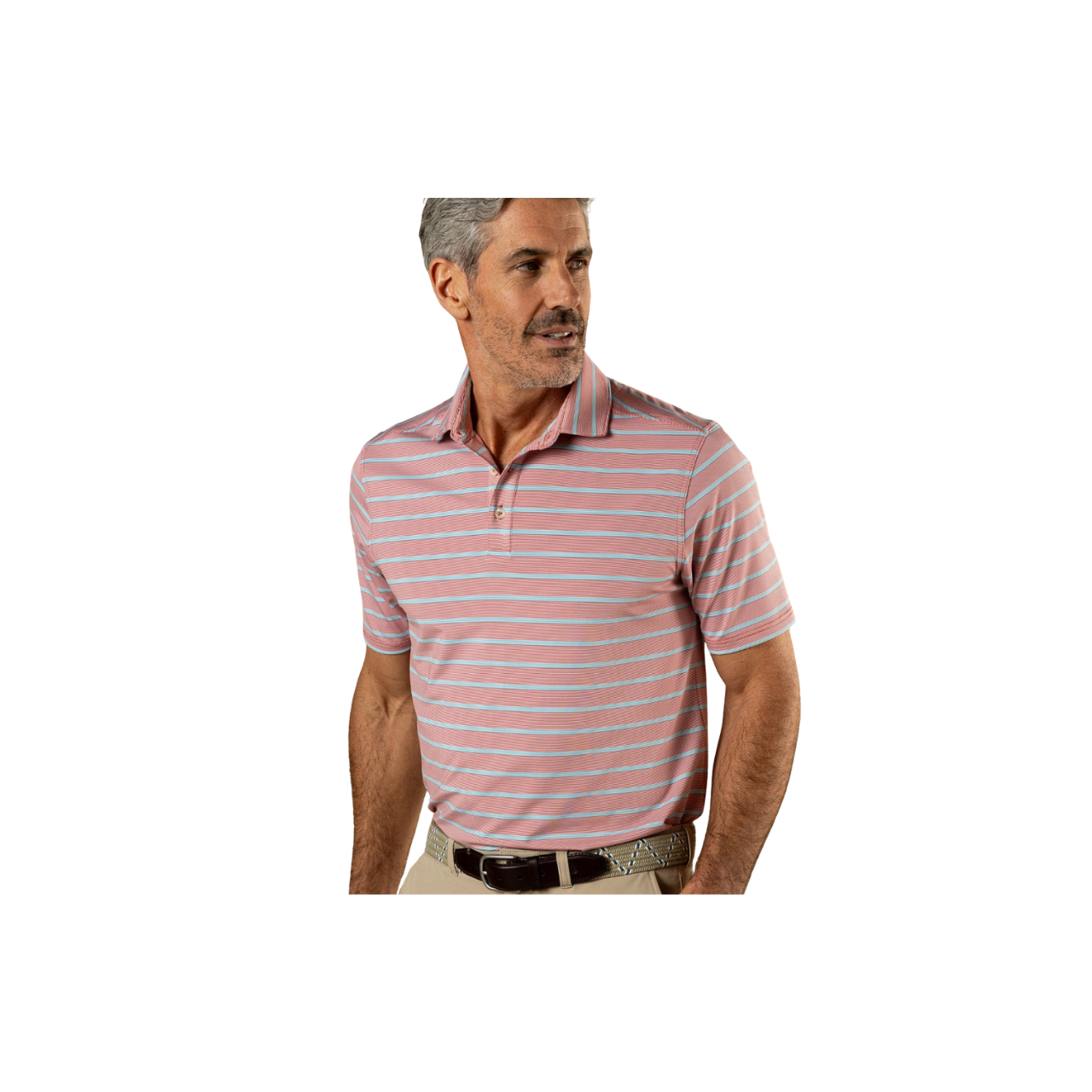 SS Long Drive Performance Polo - Eldred - Rosewood